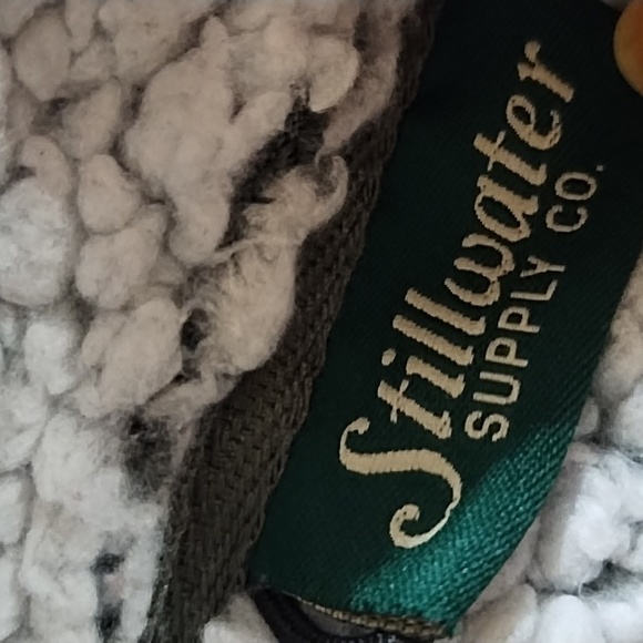 Gray zip sweater Thick Soft Teddy Bear Fleece Winter Weather XL STILLWATER SUPPL - Picture 6 of 8